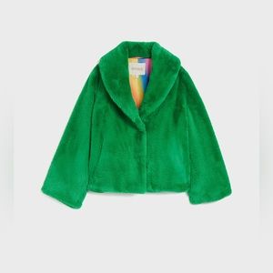 NWT Apparis Fiona Short Jacket in Kelly Green Size Small